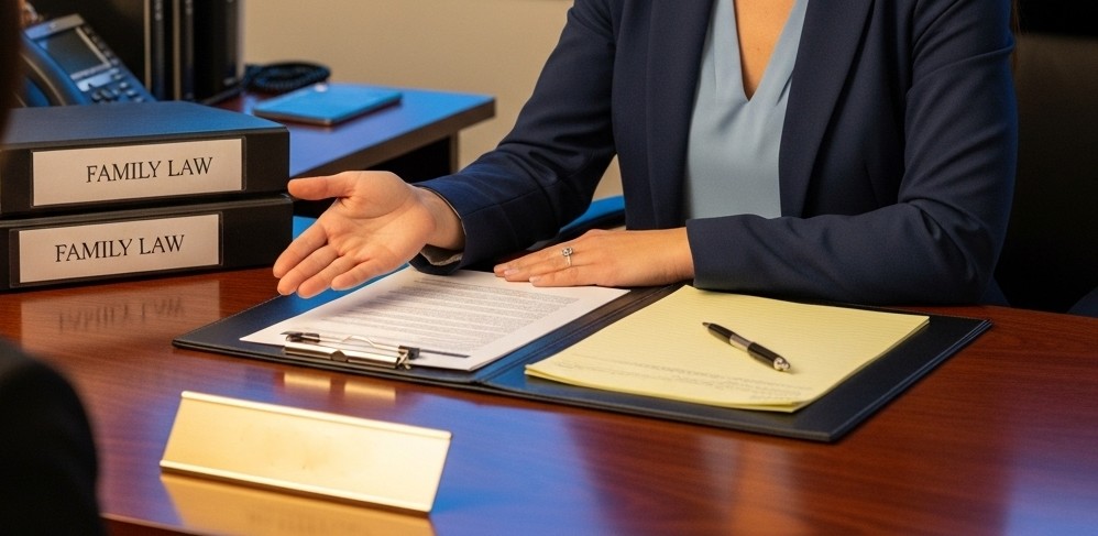 Family law attorney providing legal guidance